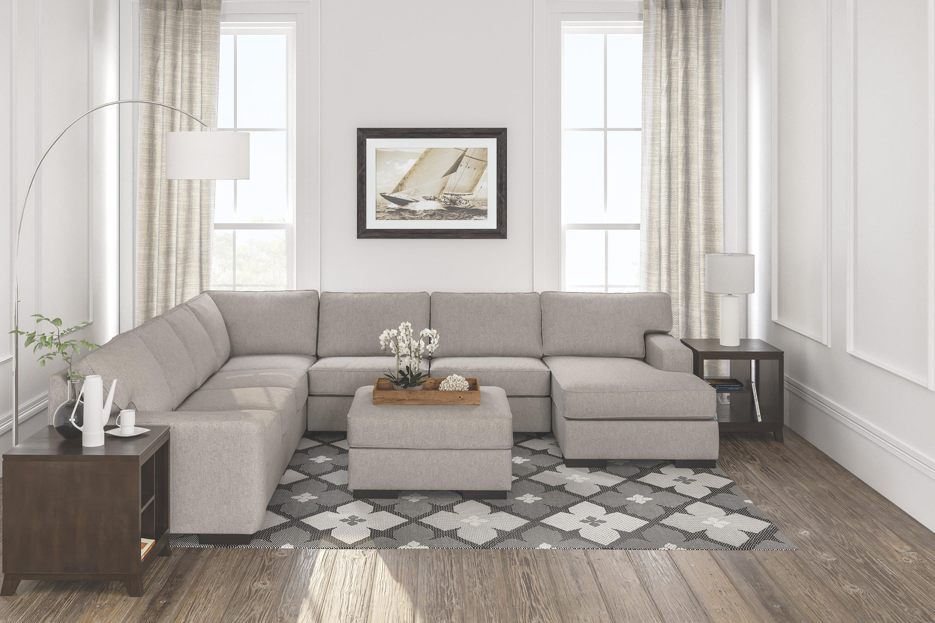 Ashlor Nuvella 5 Piece Sectional w Chaise
